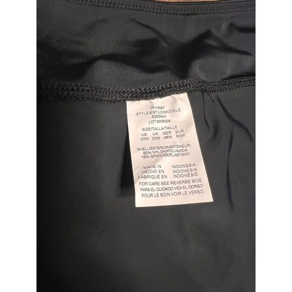 Swim Solutions Plus Size Swim Shorts, Style 525044X, Black, 20W,  MSRP $64. NWT! - Picture 7 of 11